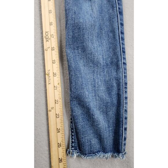 Hollister Skinny Jeans Distressed Ankle Fringe Slim Fit Teens Women Size 0S - Picture 5 of 8